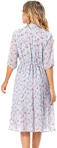 Women’s Floral Chiffon Midi Dress