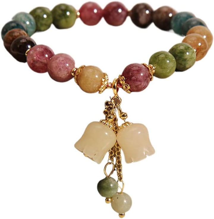 Crystal Beaded Stretch Bracelet for Women