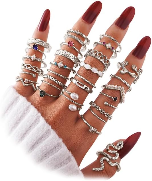 Trendy Knuckle & Thumb Rings Set – Mixed Sizes