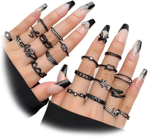Trendy Knuckle & Thumb Rings Set – Mixed Sizes