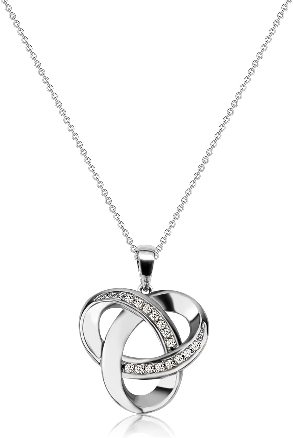 Diamond Accent Love Knot Pendant