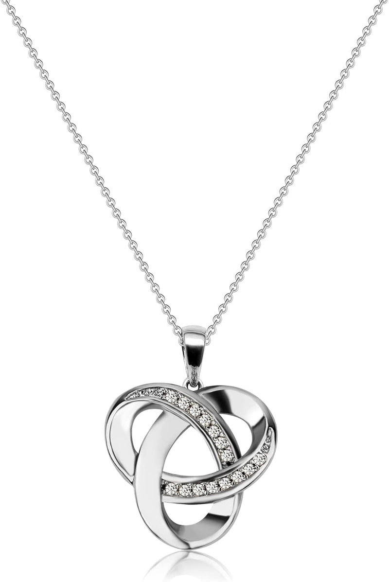 Diamond Accent Love Knot Pendant