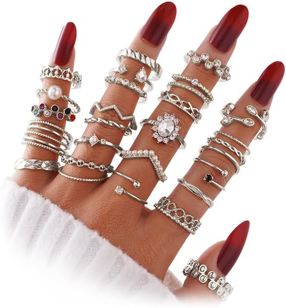Trendy Knuckle & Thumb Rings Set – Mixed Sizes