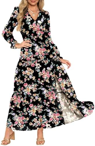 Women’s Floral Boho Maxi Dress