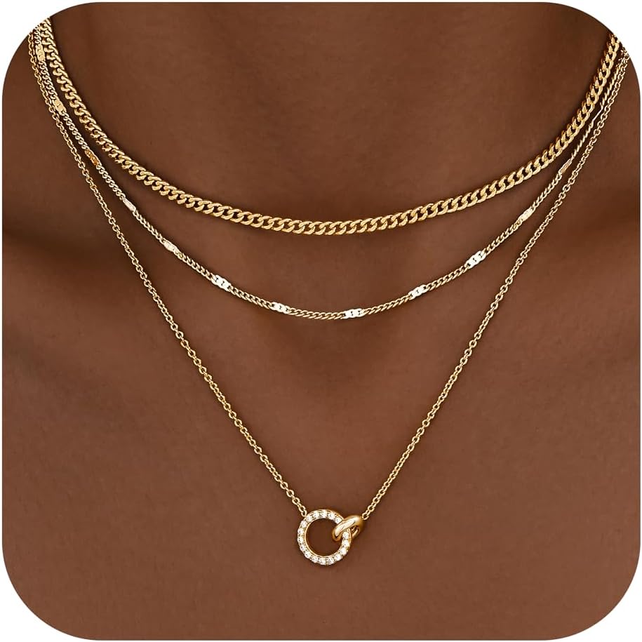 Chunky Cuban Chain & Pendant Layered Necklace