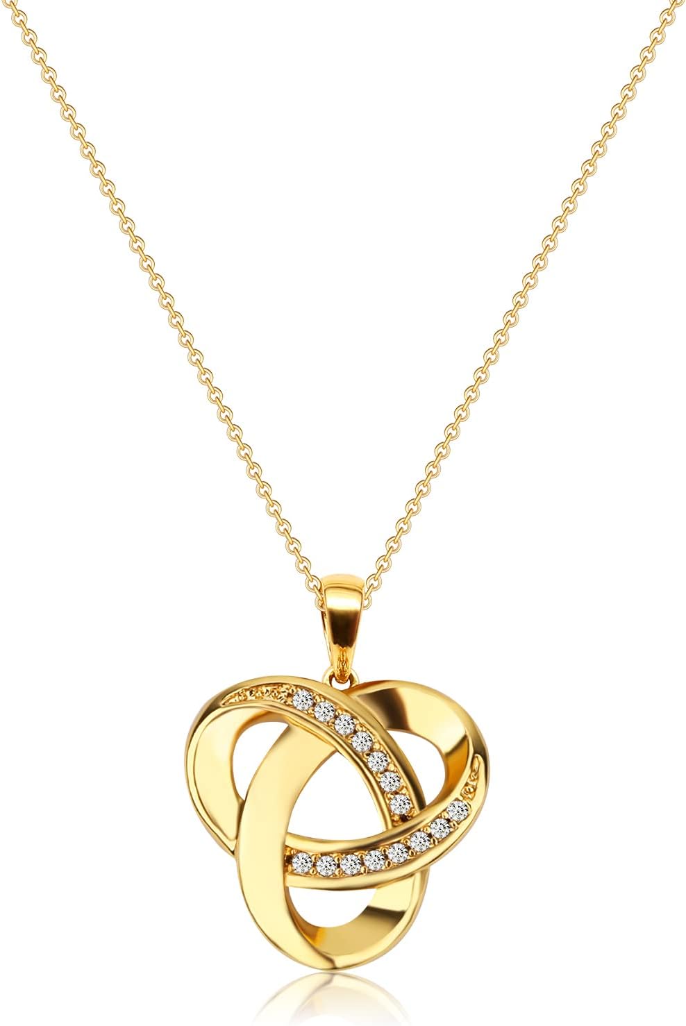 Diamond Accent Love Knot Pendant