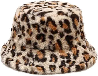 HONGTEYA Winter Fluffy Faux Fur Bucket Hat