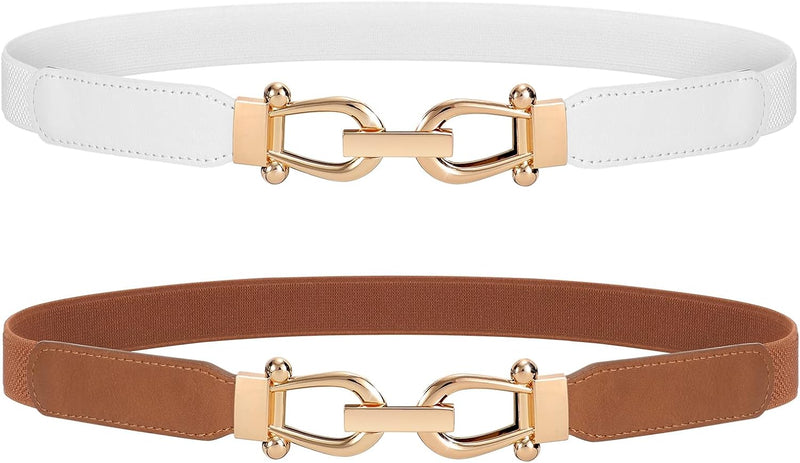 JASGOOD Women’s Stretchy Skinny Belt