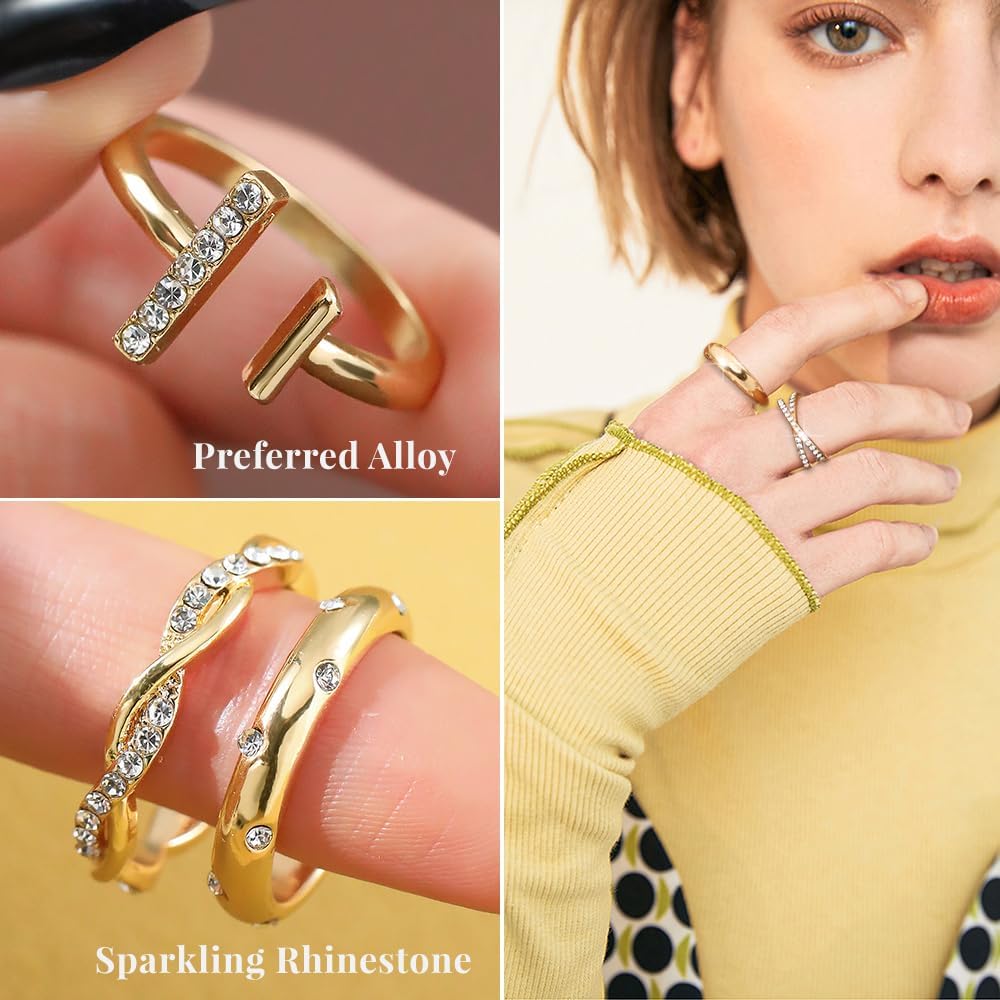 Trendy Knuckle & Thumb Rings Set – Mixed Sizes