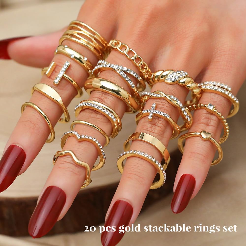 Trendy Knuckle & Thumb Rings Set – Mixed Sizes