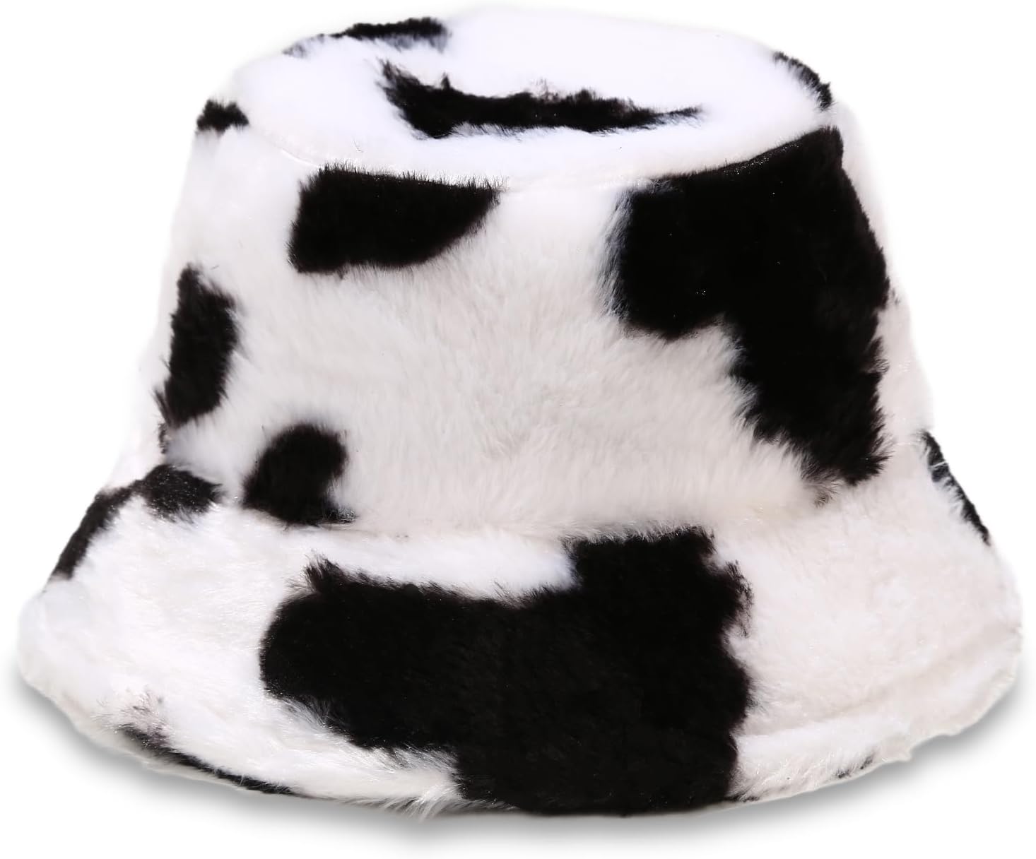 HONGTEYA Winter Fluffy Faux Fur Bucket Hat