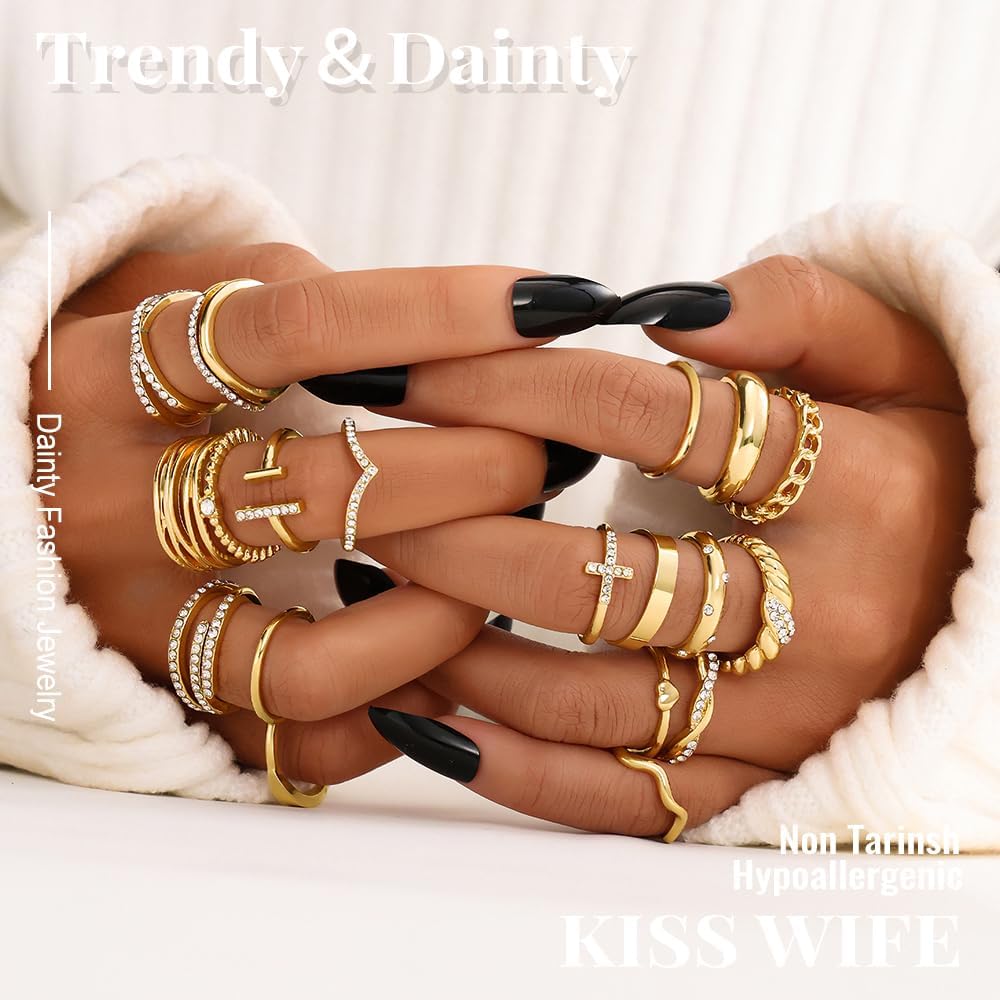 Trendy Knuckle & Thumb Rings Set – Mixed Sizes