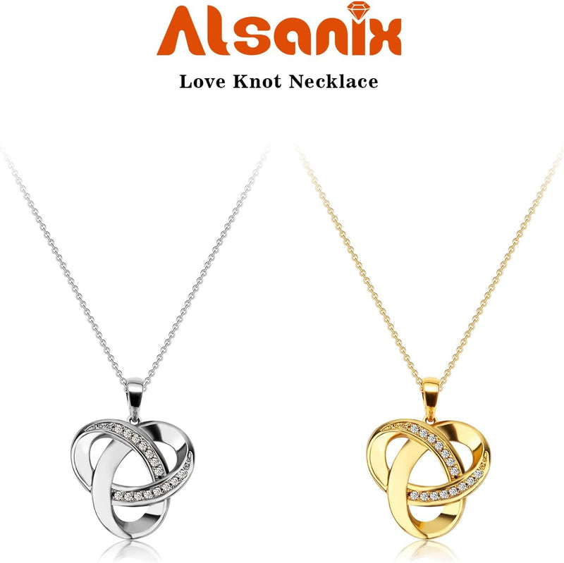 Diamond Accent Love Knot Pendant