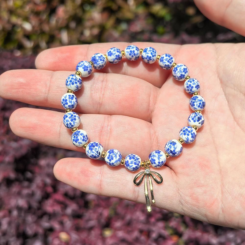 Dainty Bow Pendant Choker & Bracelet Set