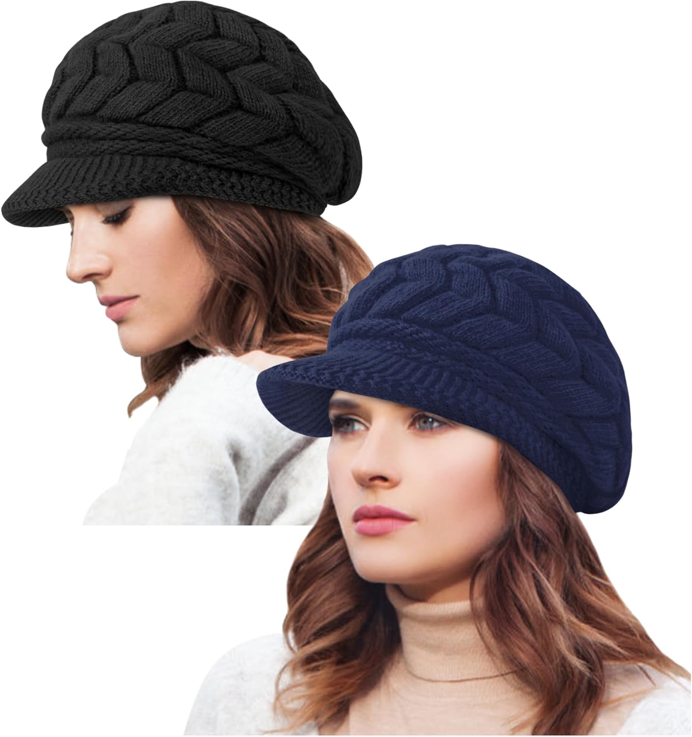 YSense 2 Pack Womens Winter Warm Knit Hat