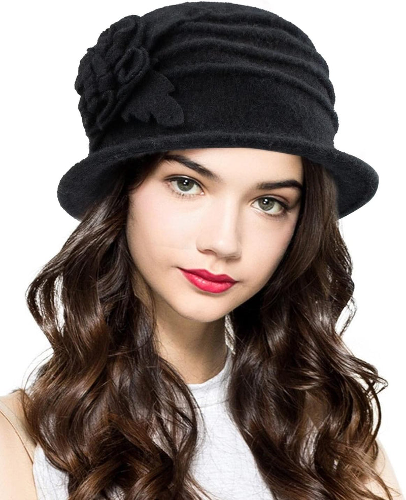 Vintage Winter Cloche Hat for Women