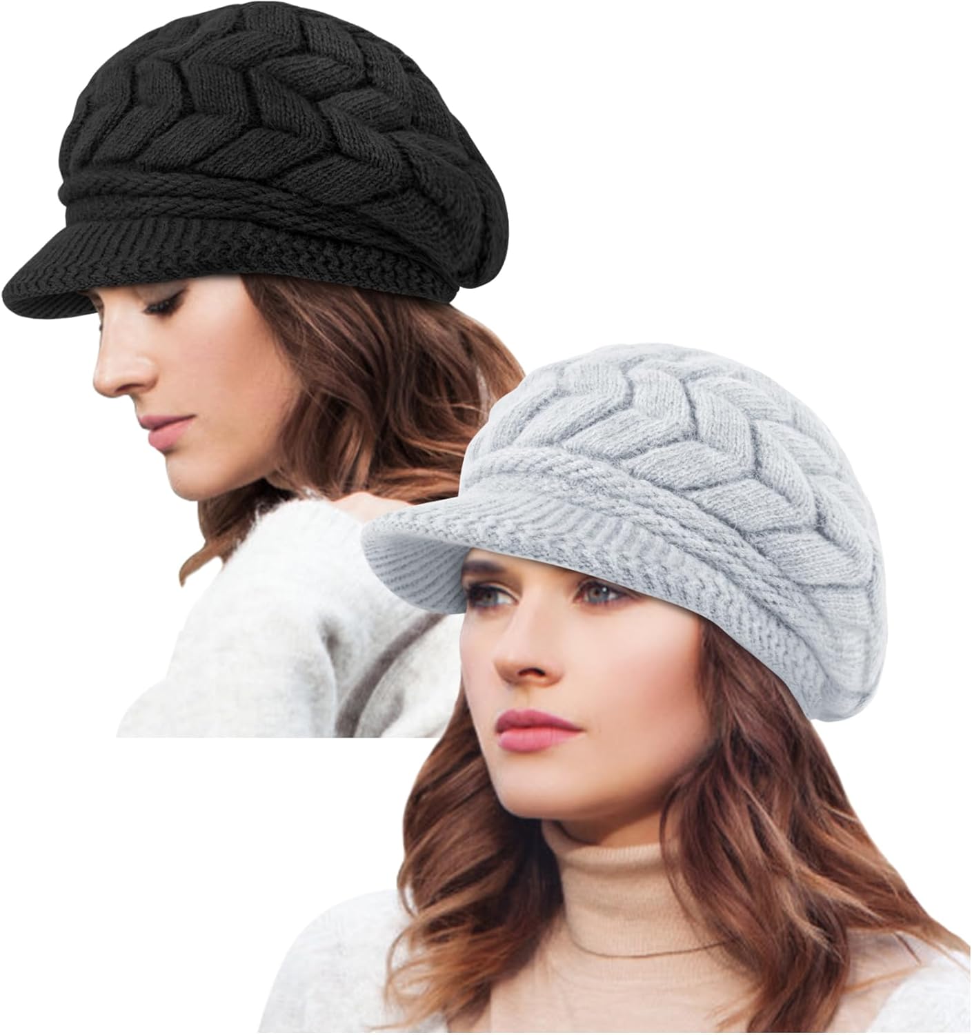 YSense 2 Pack Womens Winter Warm Knit Hat