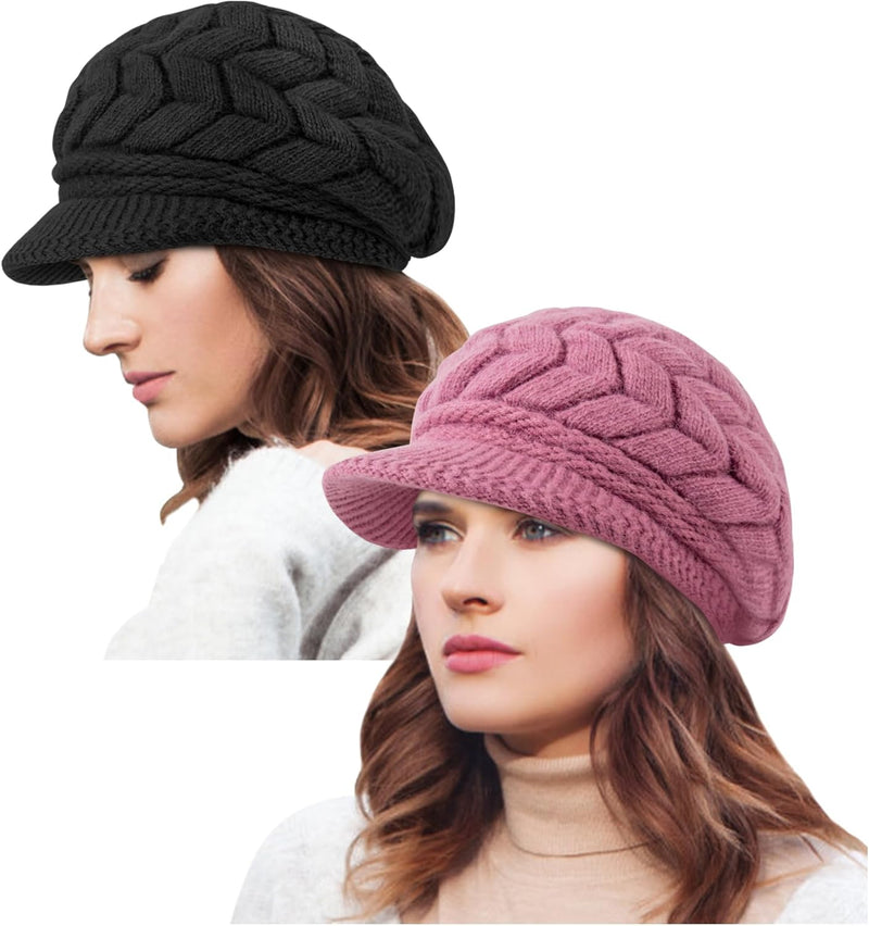 YSense 2 Pack Womens Winter Warm Knit Hat