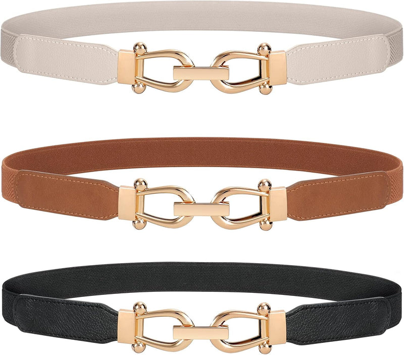 JASGOOD Women’s Stretchy Skinny Belt