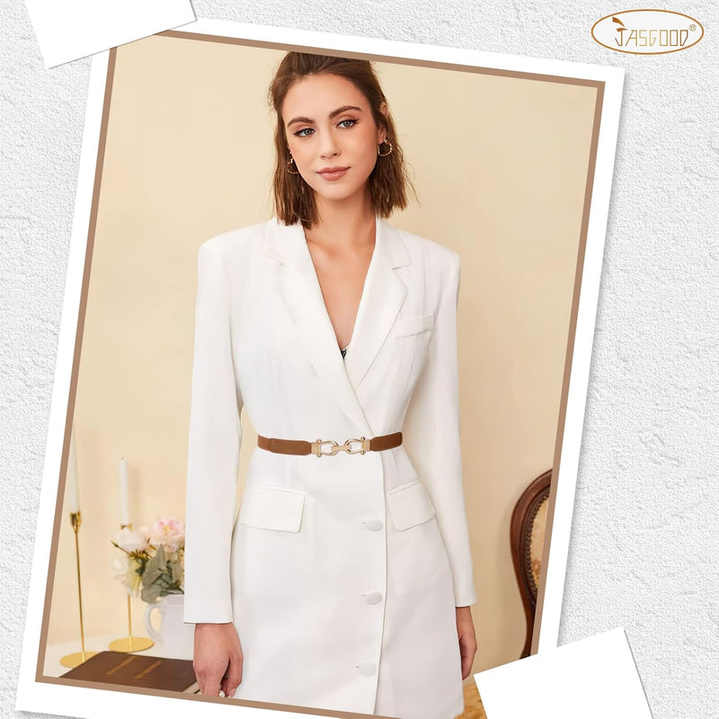 JASGOOD Women’s Stretchy Skinny Belt