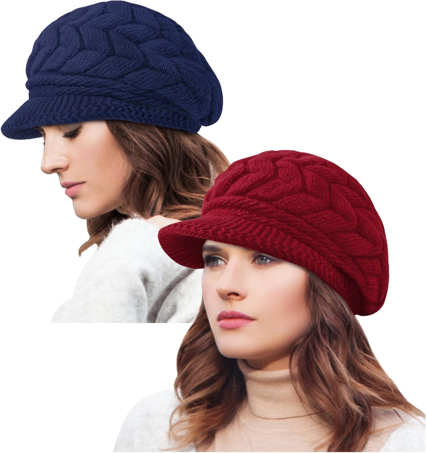 YSense 2 Pack Womens Winter Warm Knit Hat