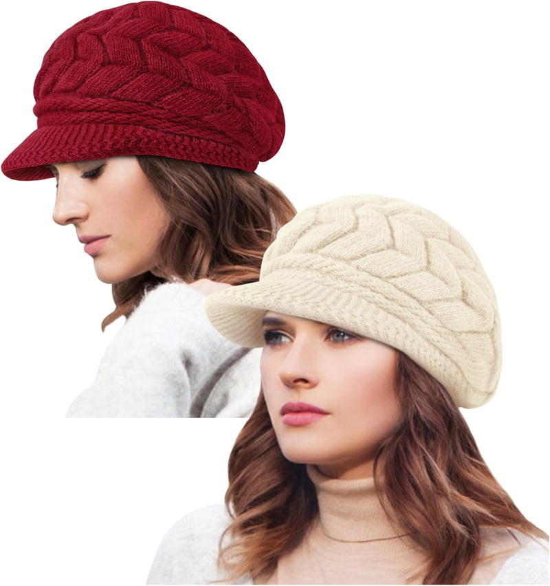 YSense 2 Pack Womens Winter Warm Knit Hat