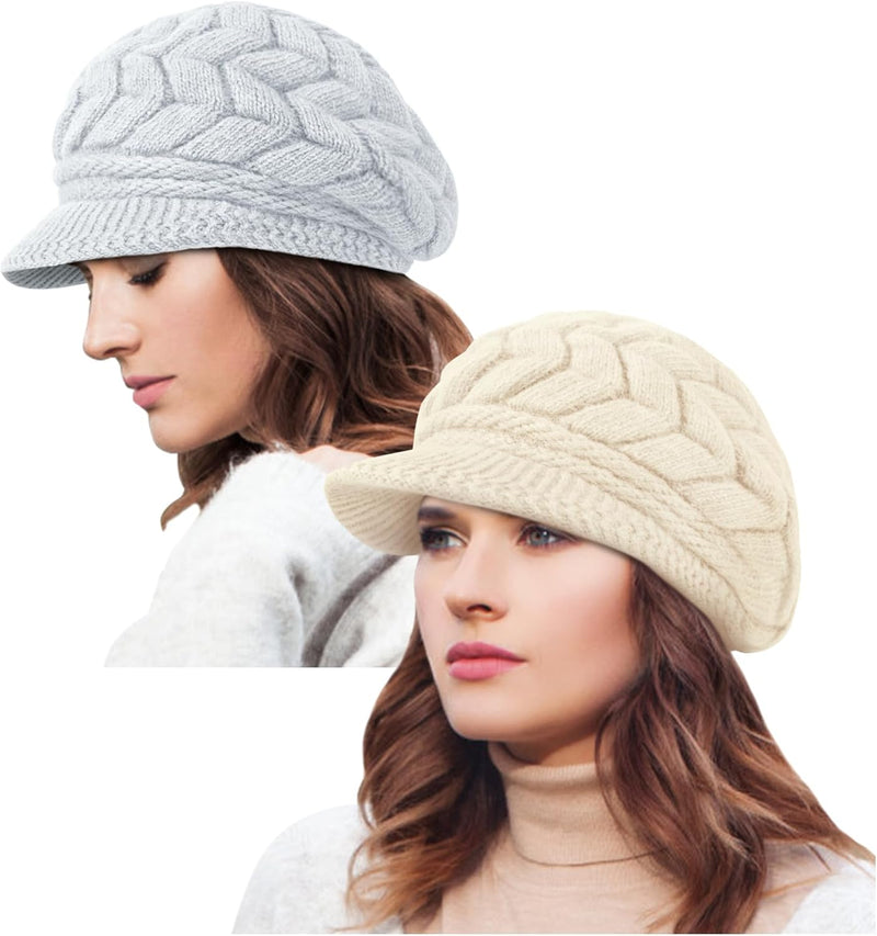 YSense 2 Pack Womens Winter Warm Knit Hat