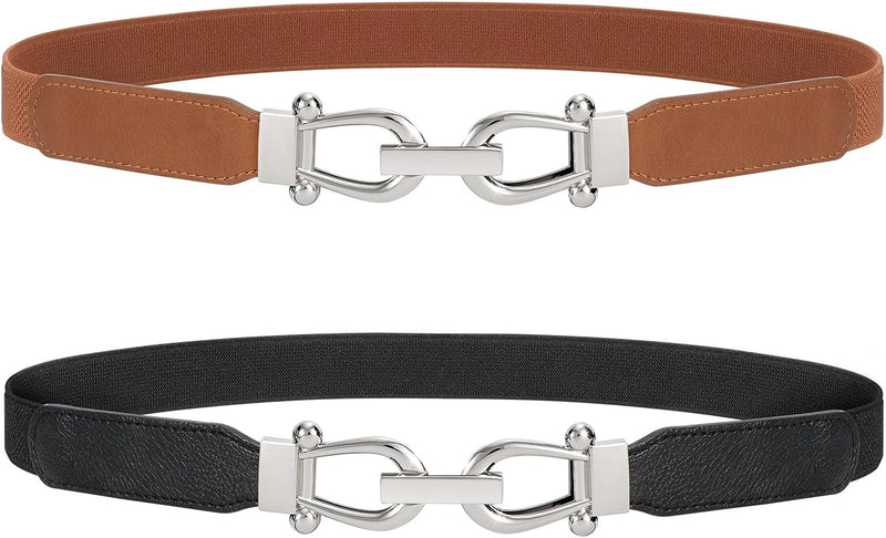 JASGOOD Women’s Stretchy Skinny Belt