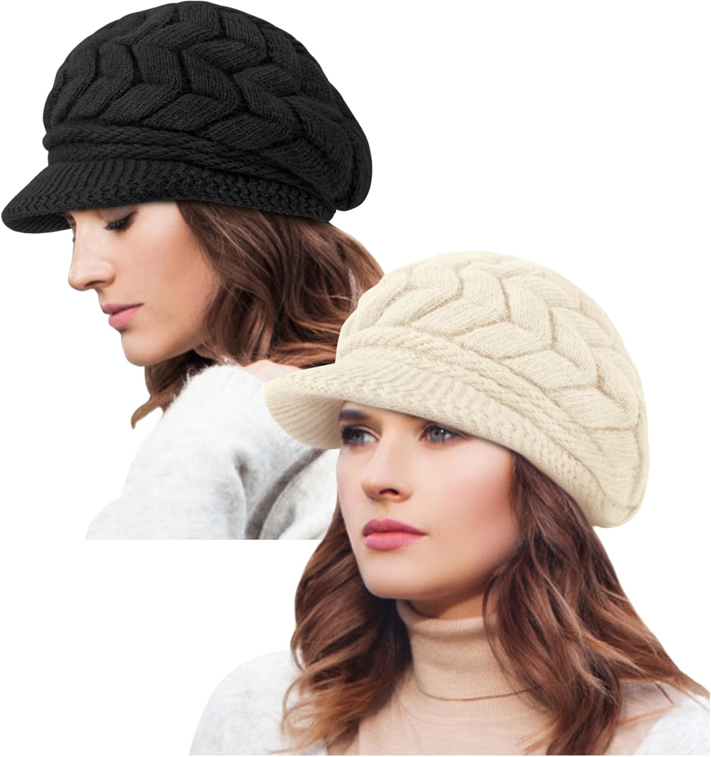 YSense 2 Pack Womens Winter Warm Knit Hat