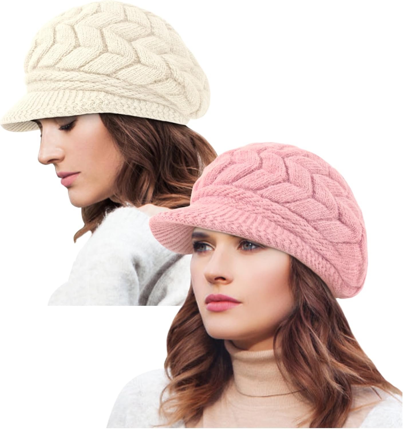YSense 2 Pack Womens Winter Warm Knit Hat