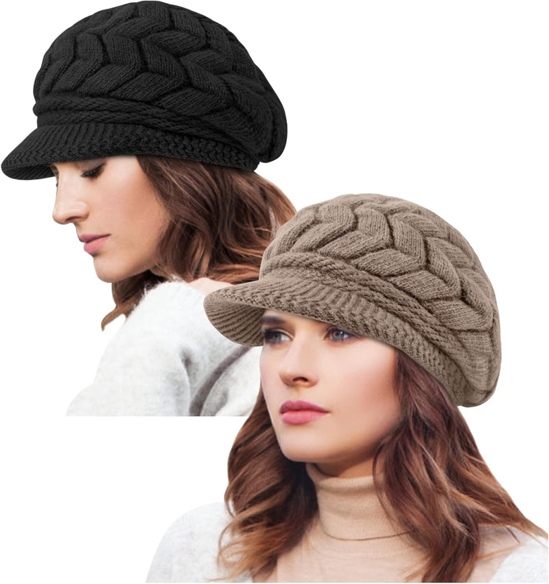 YSense 2 Pack Womens Winter Warm Knit Hat