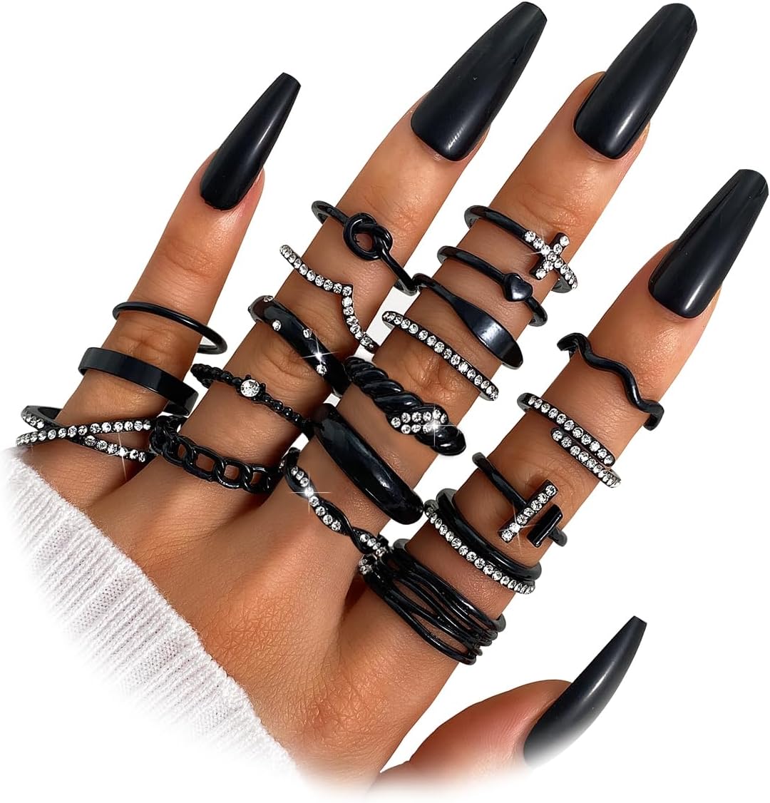 Trendy Knuckle & Thumb Rings Set – Mixed Sizes