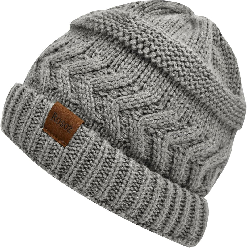 Rosoz 2 Pack Ponytail Beanie for Women