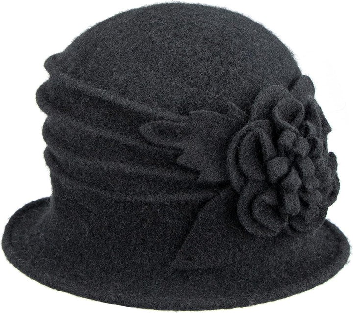 Vintage Winter Cloche Hat for Women