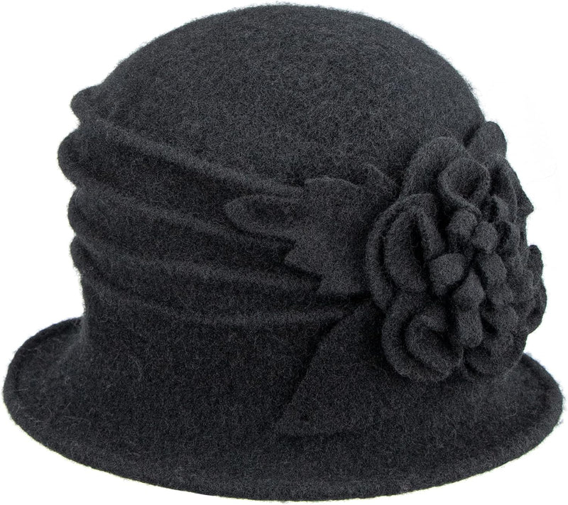 Vintage Winter Cloche Hat for Women
