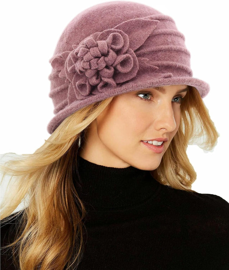 Vintage Winter Cloche Hat for Women