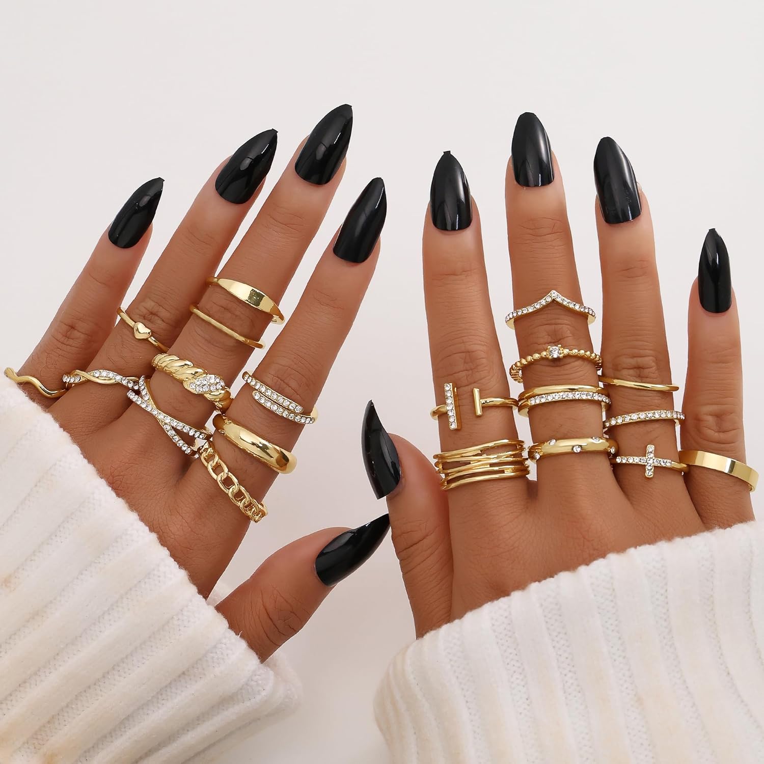 Trendy Knuckle & Thumb Rings Set – Mixed Sizes