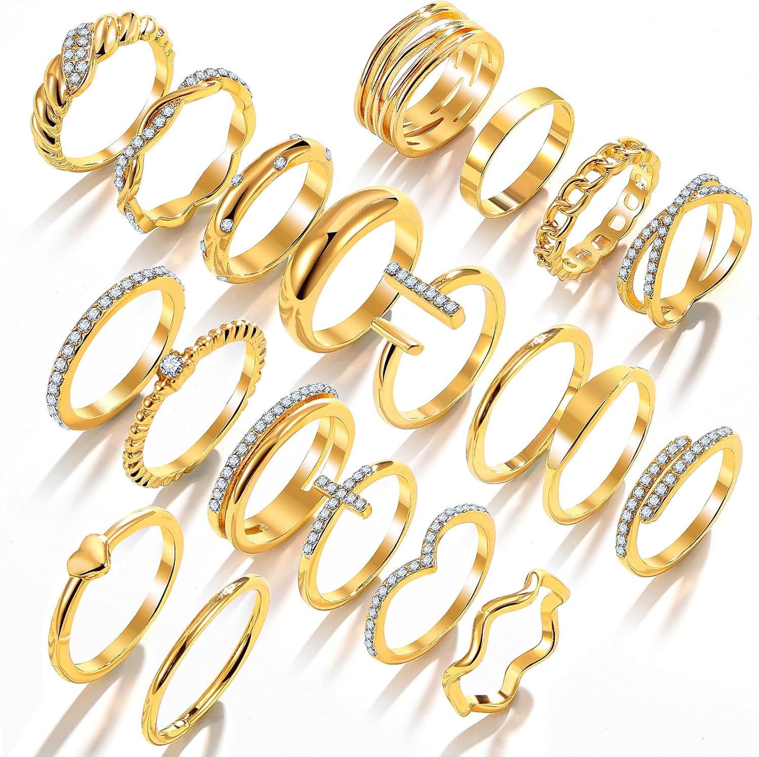 Trendy Knuckle & Thumb Rings Set – Mixed Sizes