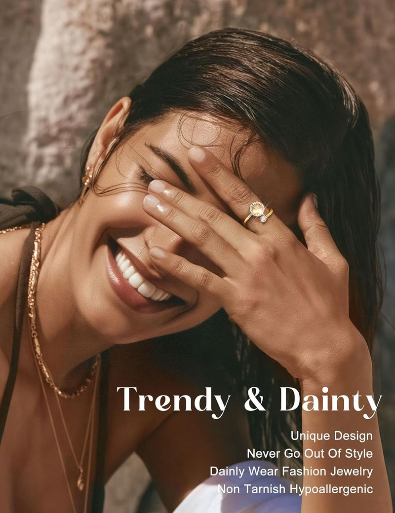 FIBO STEEL 9-Piece Fidget Spinner Rings