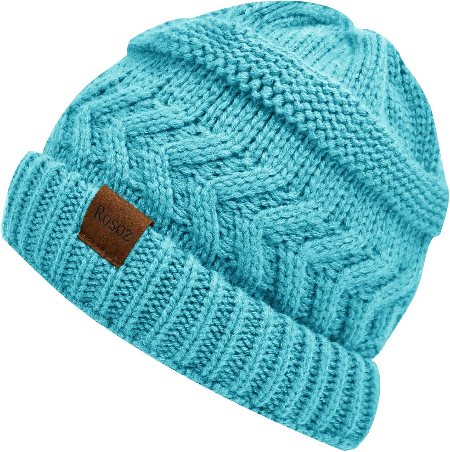 Rosoz 2 Pack Ponytail Beanie for Women