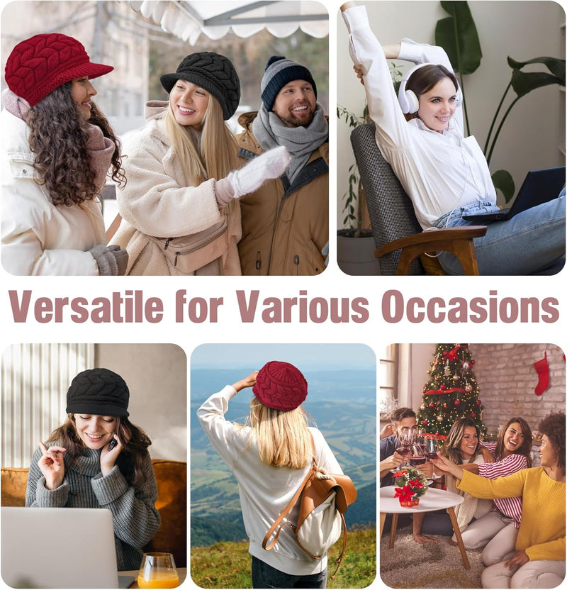 YSense 2 Pack Womens Winter Warm Knit Hat