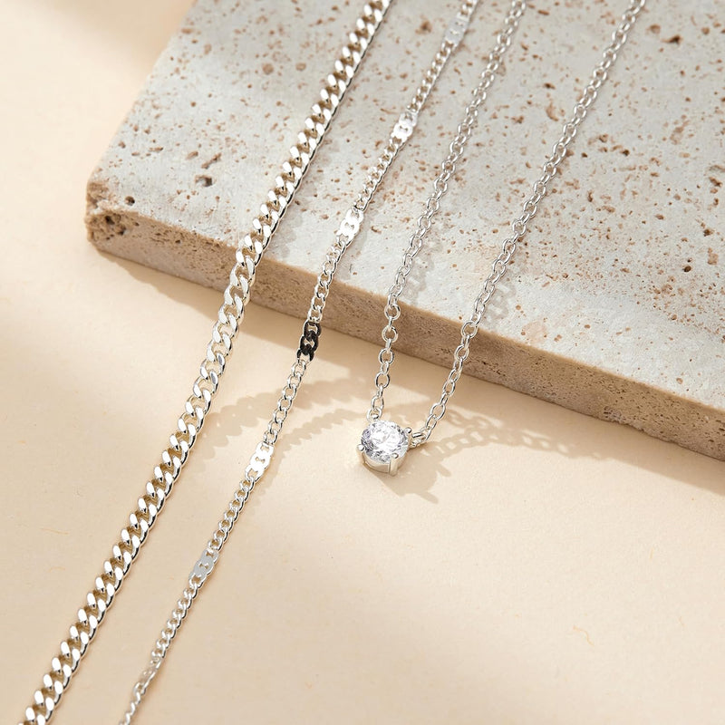 Chunky Cuban Chain & Pendant Layered Necklace