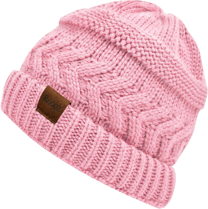 Rosoz 2 Pack Ponytail Beanie for Women
