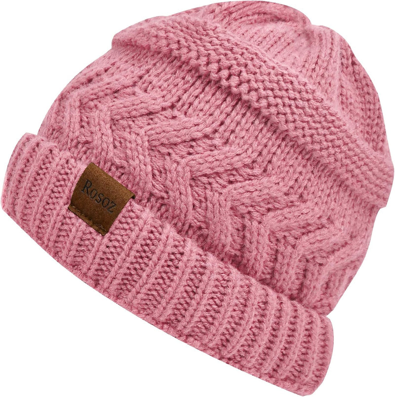 Rosoz 2 Pack Ponytail Beanie for Women