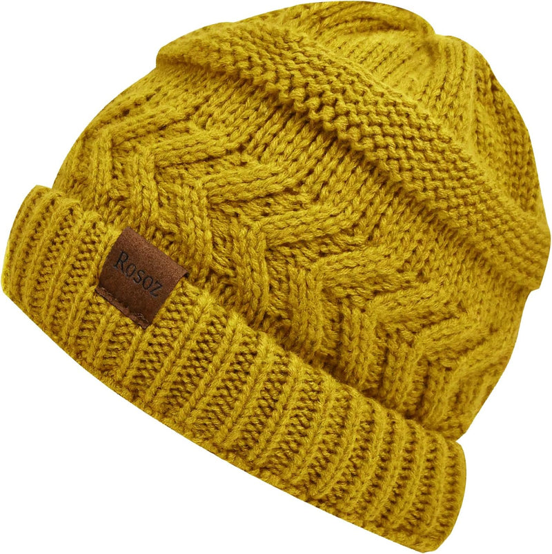 Rosoz 2 Pack Ponytail Beanie for Women