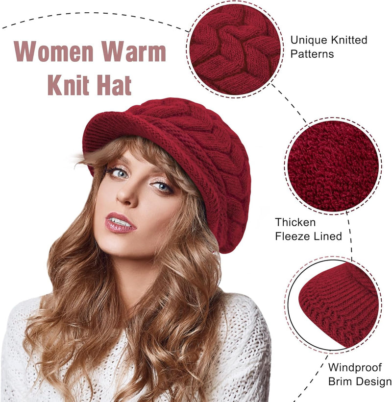 YSense 2 Pack Womens Winter Warm Knit Hat