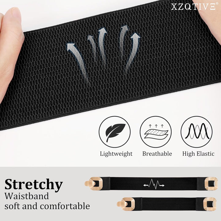 XZQTIVE Women Wide Elastic Belts for Dress