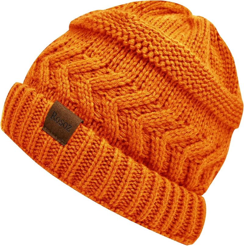 Rosoz 2 Pack Ponytail Beanie for Women