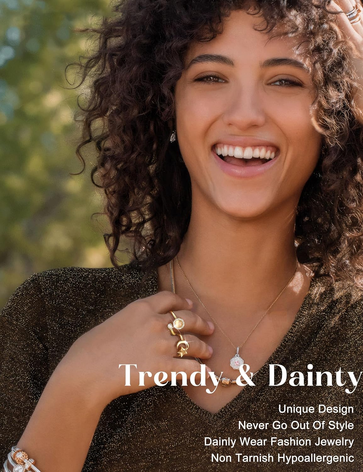 FIBO STEEL 9-Piece Fidget Spinner Rings