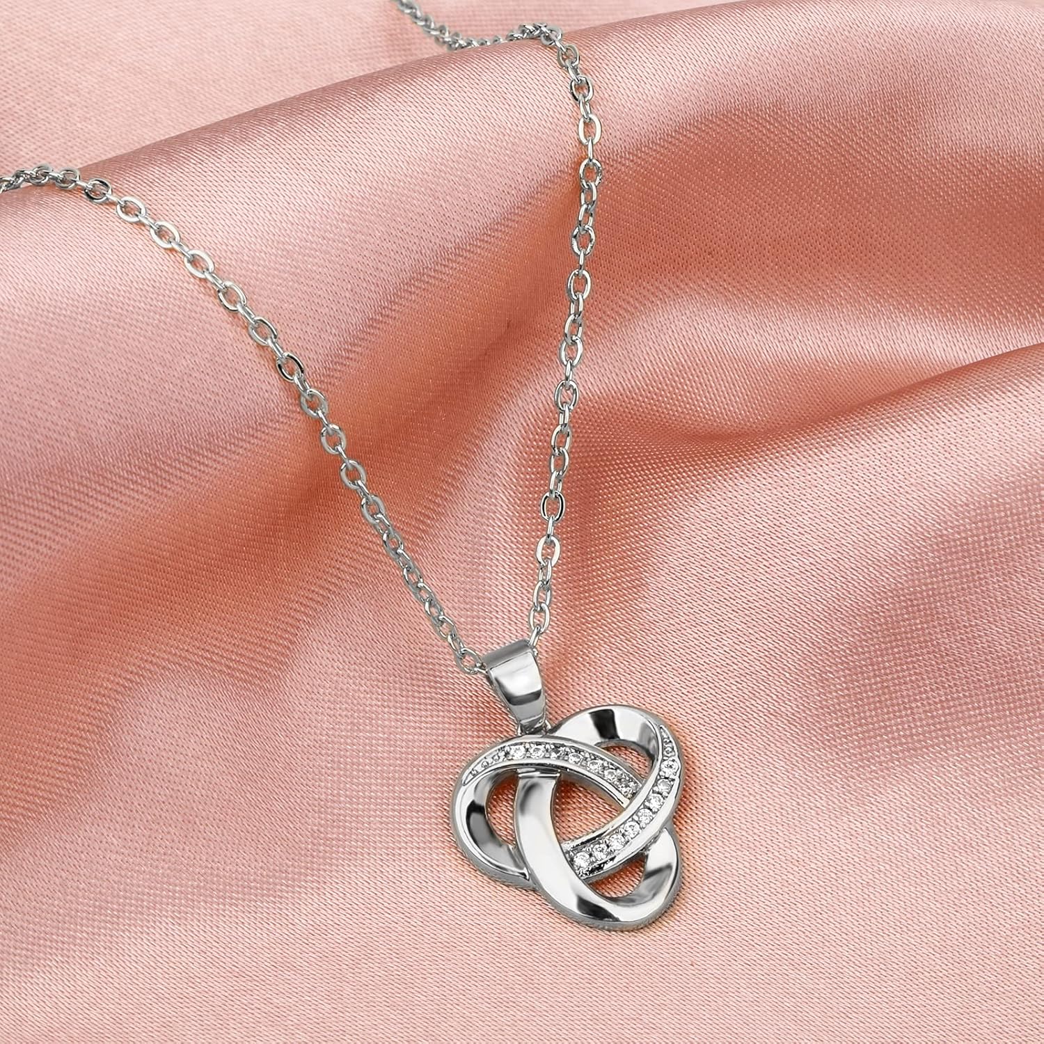 Diamond Accent Love Knot Pendant
